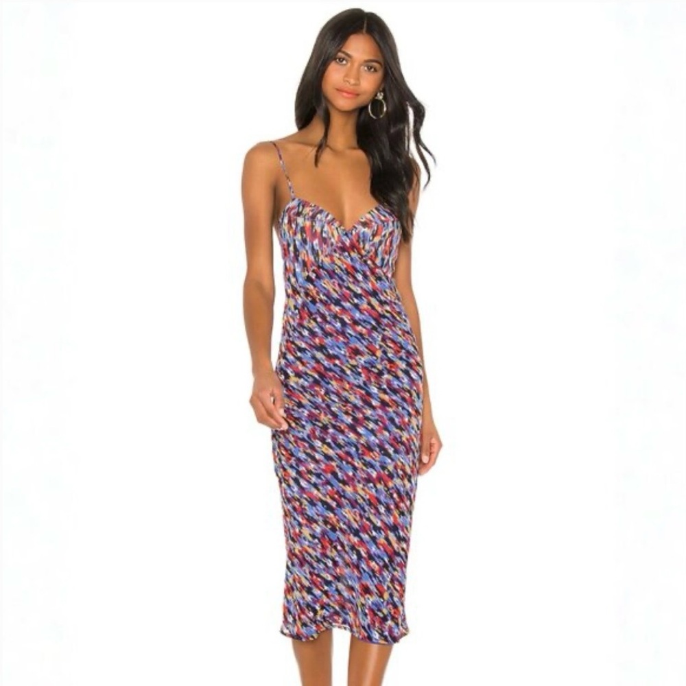 House of Harlow 1960 Gemma Midi Dress In Multi